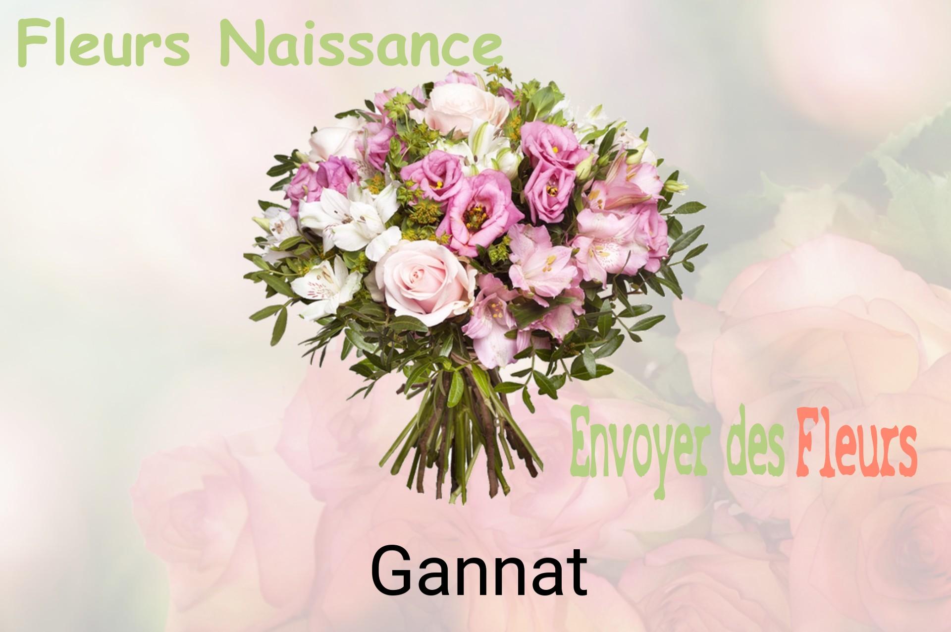 Bouquet de fleurs de naissance livré à Gannat
