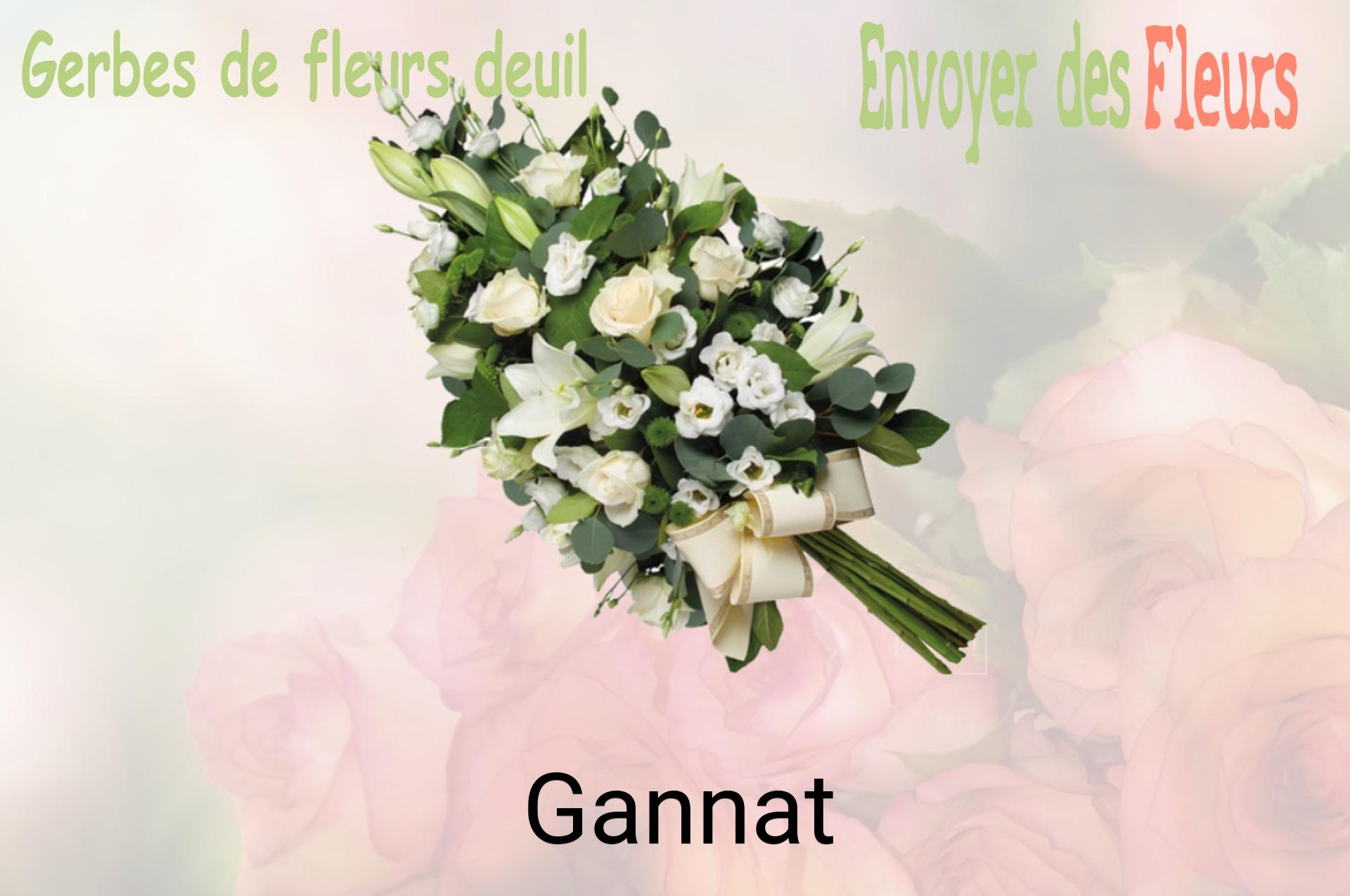 Gerbe de fleurs de deuil livrée à Gannat